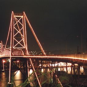 Hercilio Luz brug Florianopolis Brazilie