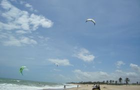 kitesurfen cumbuco strand brazilie
