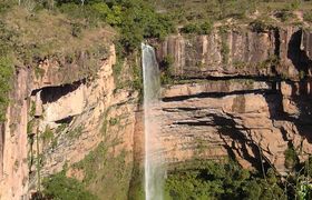 waterval Chapada dos Guimaraes, Brazilie