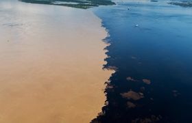 Meeting of the waters Manaus Brazilie