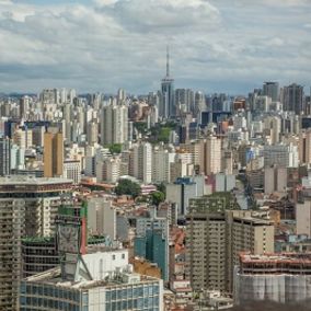 Flatgebouwen Sao Paulo Brazilie