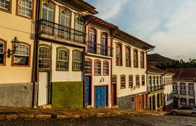 stijle straat Our Preto Brazilie