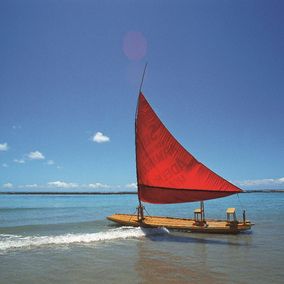 Jangada boot strand Porto de Galinhas Brazilie