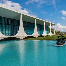 Moderne architectuur Brasilia Brazilie