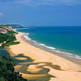 strand kust Trancoso Brazilie