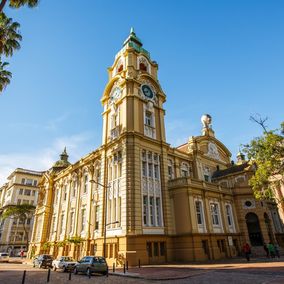 kerk historisch centrum Porto Alegre, Brazilie