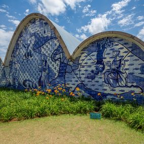 kerk oscar niemeyer Belo Horizonte Brazilie