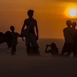 Sunset dune Jericoacoara Brazilie