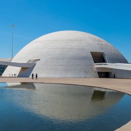 Moderne architectuur van Brasilia in Brazilie