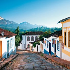 straatje in Tiradentes Brazilie