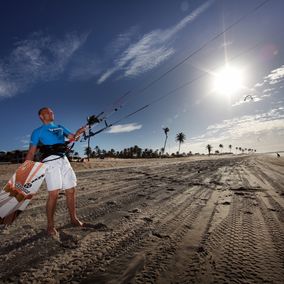 Kitesurf strand cumbuco brazilie