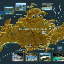kaart Ilha Grande Brazilie