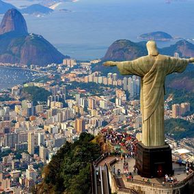 christusbeeld corcovado Rio de Janeiro Brazilie